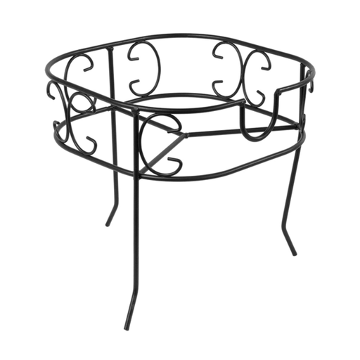 [220.51] Pedestal Para Código 215.57 'Waki Glass' 21X21X19 Cm Negro Metal (1 Unid.)