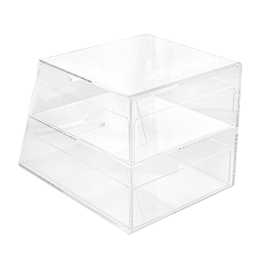 [119.41] Expositor Pastelería 2 Pisos 26X35,5X25 Cm Transparente Acrílico (1 Unid.)