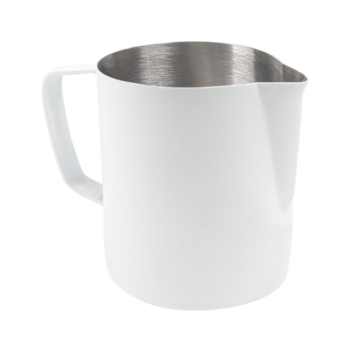 [263.12] Lechera Sin Tapa 600 Ml 13X8X11 Cm Blanco Inox (1 Unid.)