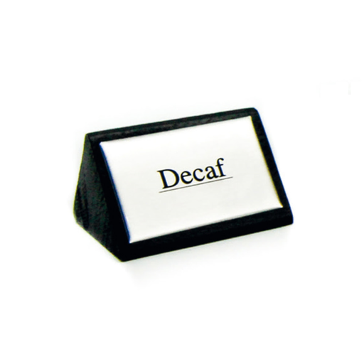 [161.13] Identificadores "Decaf" 7,5X4,5 Cm Negro Madera (1 Unid.)