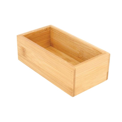 [223.86] Caja Para Buffet 8X15,5X5 Cm Natural Bambú (1 Unid.)