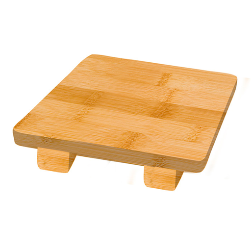 [205.85] BASE SUSHI 15x15x2,5 CM NATURAL BAMBÚ (1 UNID.)