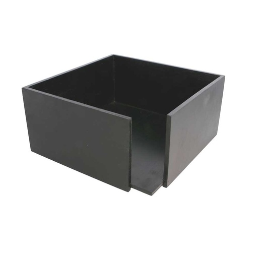 [225.39] SERVILLETERO 21x21x10 CM NEGRO BAMBÚ (1 UNID.)