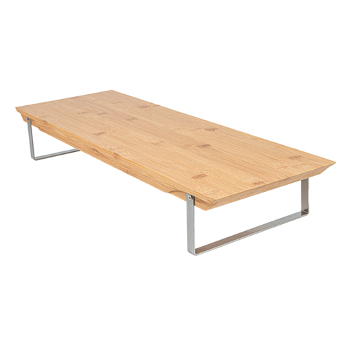 [263.00] Bandeja Con Soporte 54X19X10,5 Cm Natural Bambú (1 Unid.)