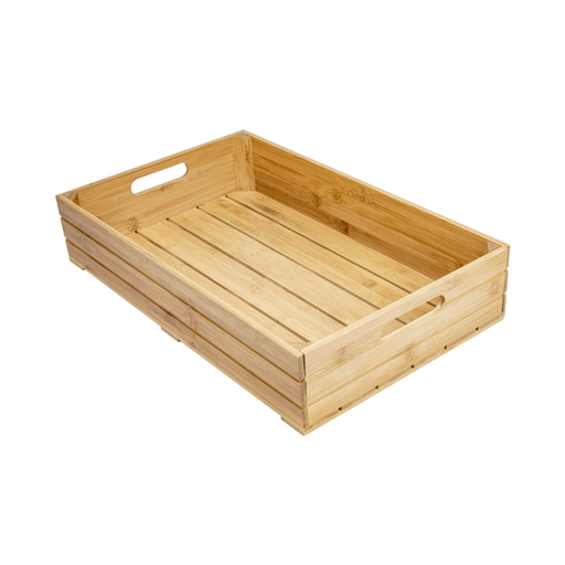 [225.52] CAJA BUFFET GN 1/1 53x32,5x10 CM NATURAL BAMBÚ (1 UNID.)