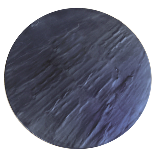 [211.70] TABLAS REDONDAS SÍMIL PIZARRA 'ASAMI WARE' Ø 33x4 CM NEGRO MELAMINA (6 UNID.)