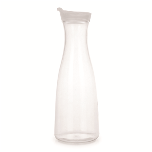 [198.24] JARRA CON TAPA 1,5 L Ø 6,5x31,5 CM TRANSPARENTE POLICARBONATO (1 UNID.)