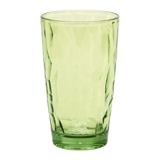 [263.16] VASOS 480 ML Ø 8,5/6,1x14,3 CM VERDE POLICARBONATO (6 UNID.)