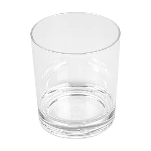 [207.85] VASOS "WHISKY" 350 ML Ø 8,2/7,5x9,5 CM TRANSPARENTE POLICARBONATO (12 UNID.)
