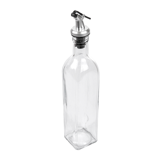 [233.90] ACEITERA 500 ML 5,7x5,7x26 CM TRANSPARENTE CRISTAL (4 UNID.)