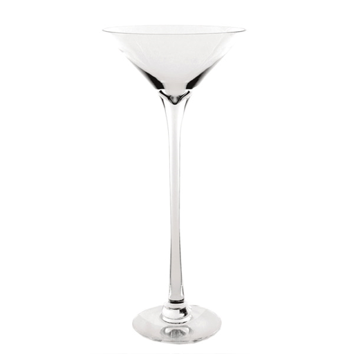 [116.82] Decoración Gigante - Copa Martini Ø 31X80 Cm Transparente Cristal (1 Unid.)