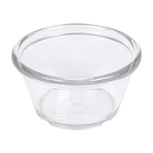 [265.05] 12 RAMEQUINES 90 ML Ø 7,5x4 CM TRANSPARENTE PET (1 UNID.)