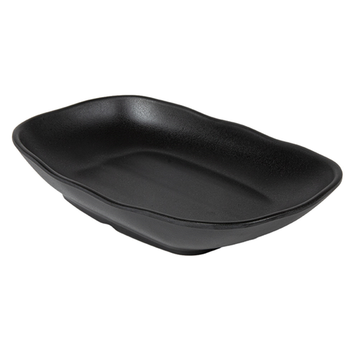 [262.22] Boles Rectangulares 'Asami Ware' 25,2X15,8X4,2 Cm Negro Melamina (6 Unid.)