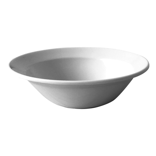 [199.18] Platos Hondos 'Asami Ware' 800 Ml 175 G. Ø 21X5,1 Cm Blanco Melamina (12 Unid.)