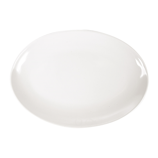 [197.22] PLATOS OVALES 'ASAMI WARE' 25,5x18 CM MARFIL MELAMINA (15 UNID.)