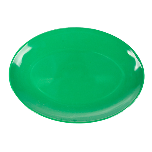[197.26] Platos Ovales 25,5X18 Cm Verde Melamina (15 Unid.)