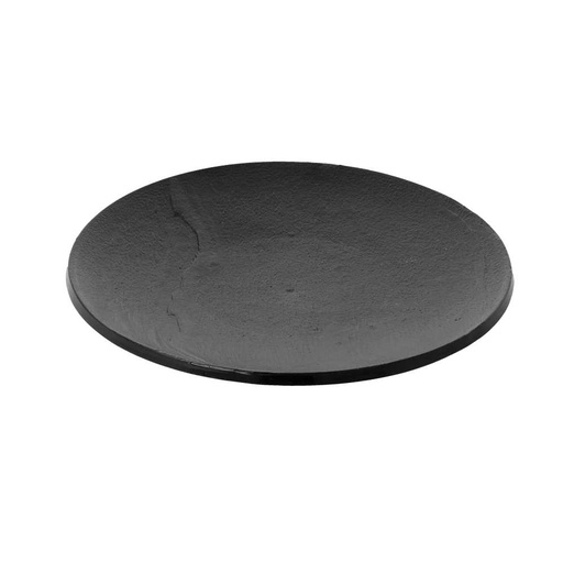 [210.99] PLATOS REUTILIZABLES SÍMIL PIZARRA Ø12,8x1,3 CM NEGRO PS (288 UNID.)