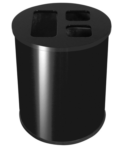 [8991080] Contenedor 40l Negro 3 Bandejas Basura