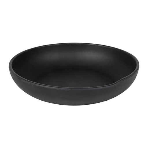[262.18] Platos Hondos 'Asami Ware' Ø 24,5X5,3 Cm Negro Melamina (6 Unid.)