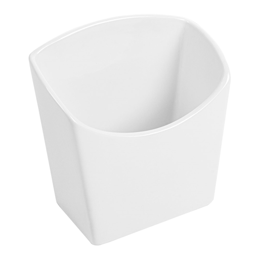 [260.56] CAJETILLA PARA FRITOS S 12,4x6,5x12,7 CM BLANCO PORCELANA (6 UNID.)