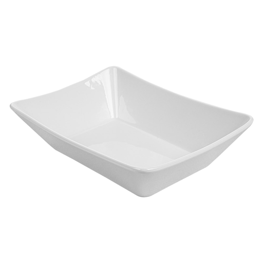[260.59] Barquilla Para Fritos L 19,3X13,3X4,8 Cm Blanco Porcelana (6 Unid.)
