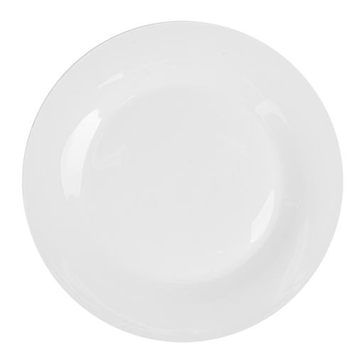 [404.30] Platos Llanos Ø 27 Cm Blanco Porcelana (24 Unid.)