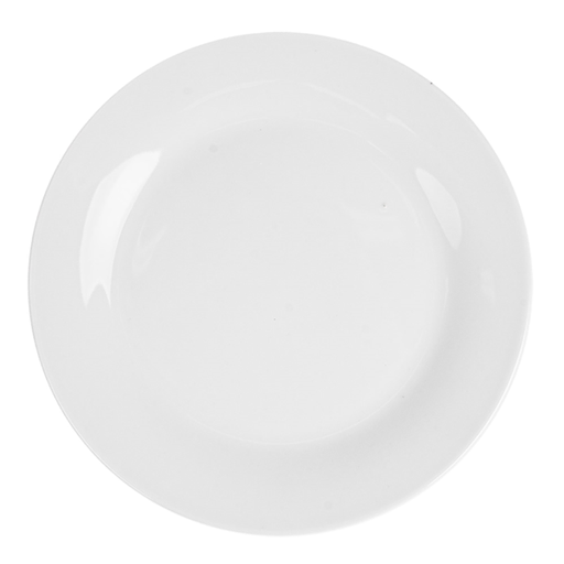 [404.27] Platos Llanos Ø 19 Cm Blanco Porcelana (72 Unid.)