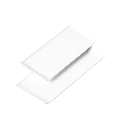 [131.93] Platos Rectangulares 33X22,5X1,8 Cm Blanco Porcelana (12 Unid.)