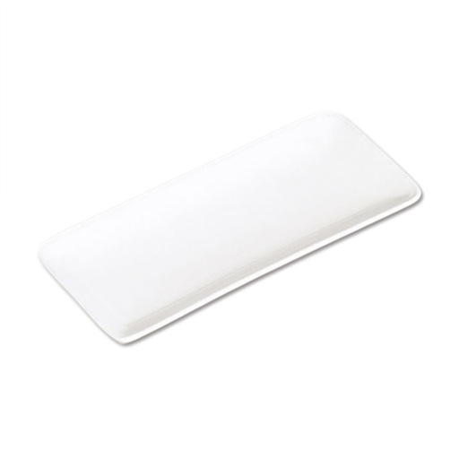 [131.12] PLATOS OBLONGOS 20,5x9,5 CM BLANCO PORCELANA (6 UNID.)