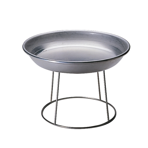 [428.52] SOPORTE PARA FUENTE MARISCOS 20x24x18 CM PLATEADO INOX (1 UNID.)