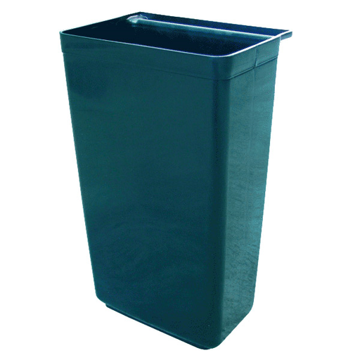 [207.20] CUBO GRANDE PARA CARRO SERVICIO 24 L 37x22x50,5 CM NEGRO PP (1 UNID.)