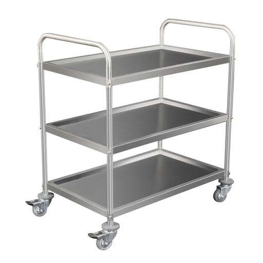 [460.50] CARRO SERVICIO 3 NIVELES 85x53x95 CM PLATEADO INOX (1 UNID.)