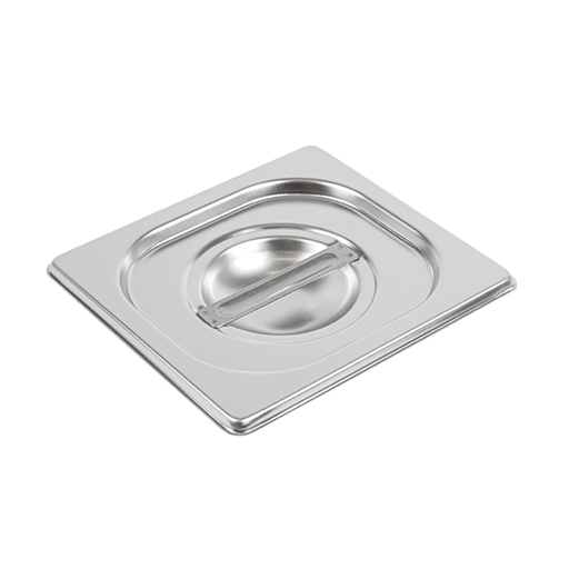 [181.76] Tapa 1/6 Para Códigos 181.75 17,6X16 Cm Plateado Inox (1 Unid.)