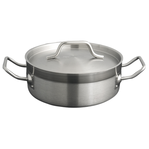 [444.97] OLLA CON TAPA 6 L Ø 28x10 CM PLATEADO INOX (1 UNID.)