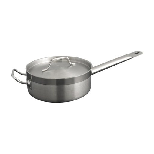 [444.19] SARTÉN SALTEAR CON TAPA 4,5 L Ø 26x8,5 CM PLATEADO INOX (1 UNID.)