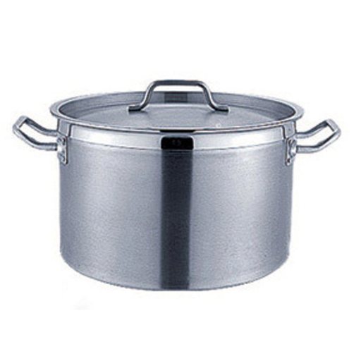 [443.72] Puchero Con Tapa 22 L Ø 38,4X24,7 Cm Plateado Inox (1 Unid.)