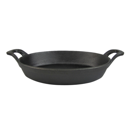 [198.58] Cazuela Oval 1000 Ml 24(30)X17X4,6 Cm Negro Hierro (8 Unid.)