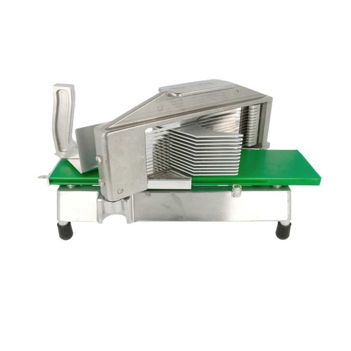 [455.81] "TOMATO SLICER" CORTA TOMATES EN LONJAS DE 4,8 MM 38x17x16 CM PLATEADO ALUMINIO (1 UNID.)