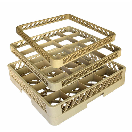 [118.25] SUPLEMENTO RACK DE 16 COMPARTIMENTOS 50x50x4,5 CM BEIGE PP (1 UNID.)