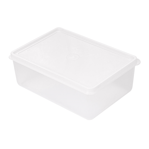 [113.48] RECIPIENTE ALIMENTOS + TAPA INCORPORADA 1000 ML 18x12,8x6,5 CM BLANCO PP (1 UNID.)