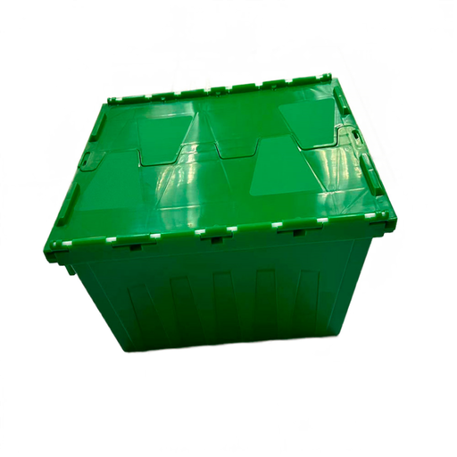 [262.96] Contenedor Encajable Con Tapa Integrada 55 L 60X40X31,7 Cm Verde Pp (1 Unid.)