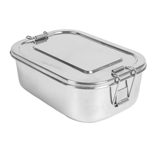 [265.25] RECIPIENTE CON TAPA 'ARTINOX' 1300 ML 18x13x5 CM PLATEADO INOX (12 UNID.)