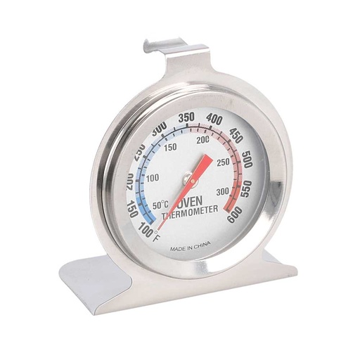 [452.55] Termómetro Cocción Horno 50º A 300ºc 6,5X7X4 Cm Plateado Inox (1 Unid.)
