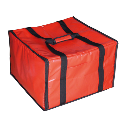 [164.71] Maleta Transporte 6 Cajas Pizza 40X34X25,5 Cm Rojo Vinilo (1 Unid.)