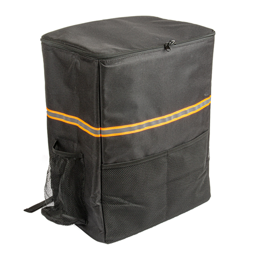 [258.63] MOCHILA TRANSPORTE 45x35x24 CM NEGRO VINILO (1 UNID.)
