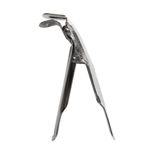 [148.62] PINZA RECIPIENTES HONDOS 3x19 CM PLATEADO INOX (1 UNID.)