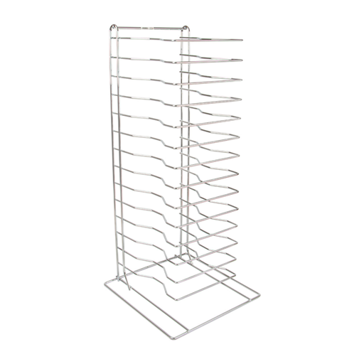 [148.90] Rack Para Pizza 15 Niveles 30,4X30,4X68 Cm Plateado Metal (1 Unid.)
