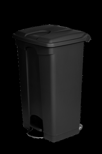 [8992113] CONTENEDOR 90L PLÁST. NEGRO RECICLADO SANITARIAS