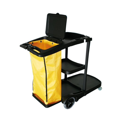 [222.10] CARRO LIMPIEZA + BOLSA VINILO 100 L 110x52x98 CM NEGRO PLÁSTICO (1 UNID.)