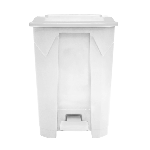 [254.08] CONTENEDOR CON TAPA 50 L 43x40x60 CM BLANCO PP (1 UNID.)